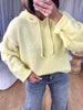 PULL CAPUCHE JAUNE