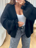 GILET COSY FROUFROU NOIR