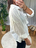 CHEMISE  FRANGES BLANC
