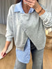 GILET CHEMISE GRIS