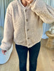 BOMBERS  LAINE BOUCLÉE BEIGE