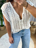 TOP CROCHET SANS MANCHES