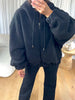 BLOUSON MOUMOUTE CAPUCHE NOIR