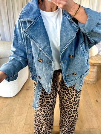 VESTE DENIM TARAH BLEU DÉLAVÉ