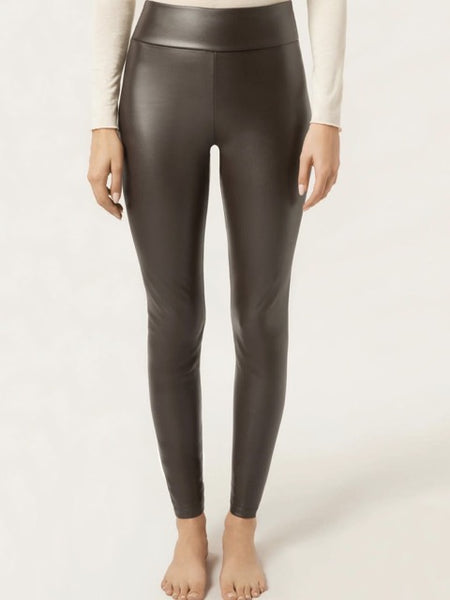 LEGGINS SIMILI MATE CHOCO