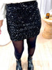 JUPE KIM SEQUIN NOIR