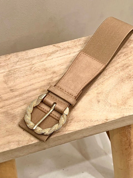 CEINTURE ROXY TAUPE/DORÉE