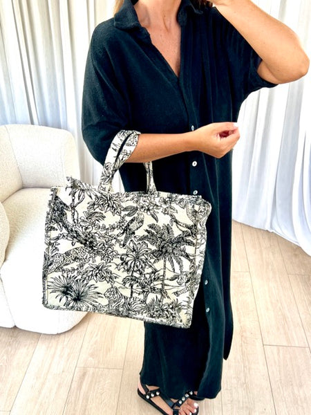 SAC CABAS SAFARI NOIR