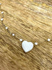 BRACELET COEUR BLANC
