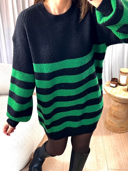 ROBE PULL RAY E VERT