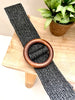 CEINTURE BOIS NOIR
